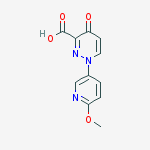 1-(6-methoxypyridin-3-yl)-4-oxo-1,4-dihydropyridazine-3-carboxylic acid