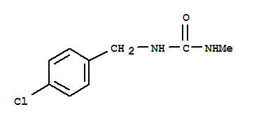 urea, N-[(4-chlorophenyl)methyl]-N'-methyl- molecular structure