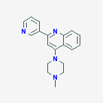 4-(4-METHYL-(PIPERAZIN-1-YL))-2-(PYRIDIN-3-YL)QUINOLINE molecular structure