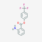 [4-(trifluoromethyl)phenyl] 2-aminobenzoate molecular structure