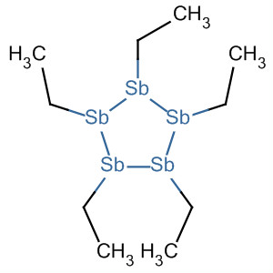 Pentastibolane, pentaethyl- molecular structure