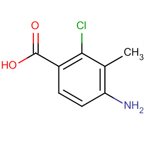 Benzoic acid, 4-amino-2-chloro-3-methyl- molecular structure