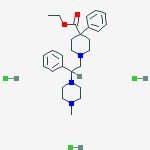 ISONIPECOTIC ACID 1-(SS-(4-METHYL-(PIPERAZIN-1-YL))PHENETHYL)-4-PHENYL-,ETHYL E molecular structure