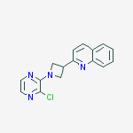 2-(1-(3-chloropyrazin-2-yl)azetidin-3-yl)quinoline molecular structure