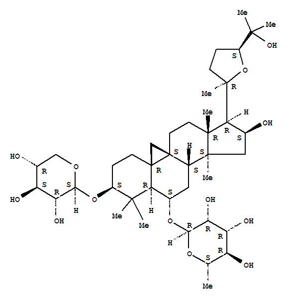 (-)-Cyclocarposide molecular structure