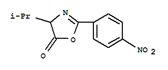 5(4H)-Oxazolone,4-(1-methylethyl)-2-(4-nitrophenyl)-