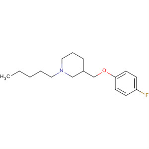 Piperidine, 3-[(4-fluorophenoxy)methyl]-1-pentyl- molecular structure
