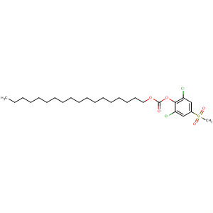 Carbonic acid, 2,6-dichloro-4-(methylsulfonyl)phenyl octadecyl ester molecular structure