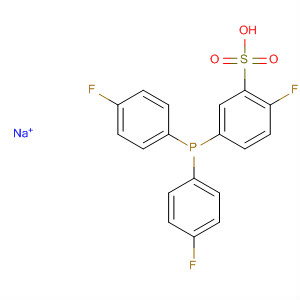 Benzenesulfonic acid, 5-[bis(4-fluorophenyl)phosphino]-2-fluoro-,sodium salt