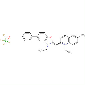 Quinolinium,1-ethyl-2-[(3-ethyl-5-phenyl-2(3H)-benzoxazolylidene)methyl]-6-methyl-,tetrafluoroborate(1-)