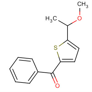 Methanone, [5-(1-methoxyethyl)-2-thienyl]phenyl- molecular structure