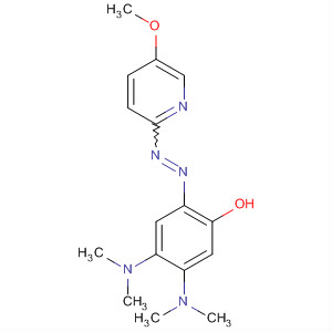 Phenol, 4,5-bis(dimethylamino)-2-[(5-methoxy-2-pyridinyl)azo]- molecular structure