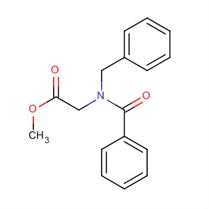 Glycine, N-benzoyl-N-(phenylmethyl)-, methyl ester molecular structure