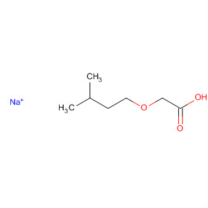 Acetic acid, (3-methylbutoxy)-, sodium salt molecular structure