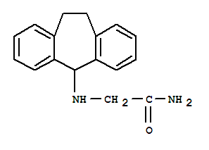 N~2~-(10,11-dihydro-5H-dibenzo[a,d][7]annulen-5-yl)glycinamide molecular structure