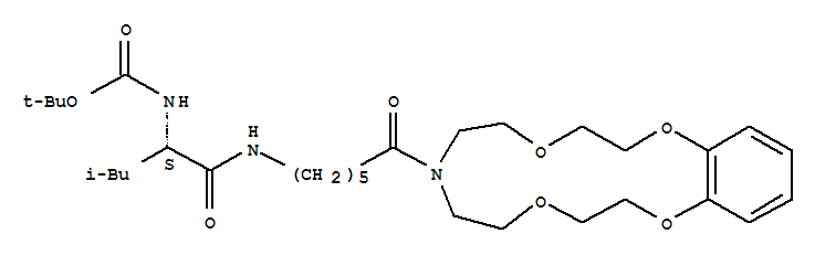 tert-butyl [(1S)-3-methyl-1-{[6-(2,3,5,6,8,9,11,12-octahydro-7H-1,4,10,13,7-benzotetraoxazacyclopentadecin-7-yl)-6-oxohexyl]carbamoyl}butyl]carbamate