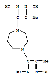 (1E,1'E)-1,1'-(1,4-diazepane-1,4-diyl)bis(N-hydroxy-1-nitrosoprop-1-en-2-amine) molecular structure