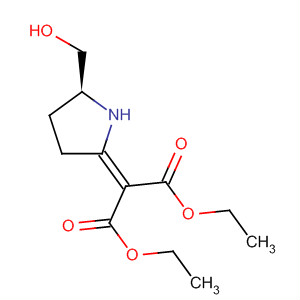 Propanedioic acid, [(5S)-5-(hydroxymethyl)-2-pyrrolidinylidene]-, diethylester