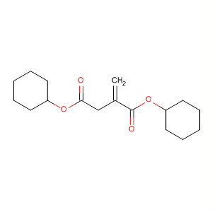 Butanedioic acid, methylene-, dicyclohexyl ester molecular structure