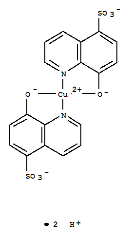 copper(2+) hydrogen 8-oxidoquinoline-5-sulfonate (1:2:2)