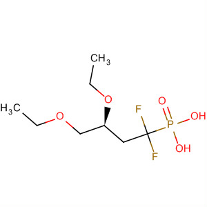 Phosphonic acid, (1,1-difluoro-3,4-dihydroxybutyl)-, diethyl ester, (S)- molecular structure