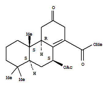 1-Phenanthrenecarboxylicacid,10-(acetyloxy)-2,3,4,4a,4b,5,6,7,8,8a,9,10-dodecahydro-4b,8,8-trimethyl-3-oxo-,methyl ester, [4aR-(4aa,4bb,8aa,10b)]-