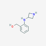 2-(3-azetidinylamino)Benzenemethanol molecular structure