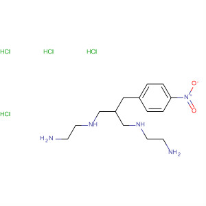 1,3-Propanediamine, N,N'-bis(2-aminoethyl)-2-[(4-nitrophenyl)methyl]-,tetrahydrochloride molecular structure