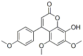 4-(4-Methoxyphenyl)-5,7-dimethoxy-8-hydroxy-2H-1-benzopyran-2-one molecular structure