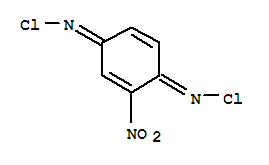 2,5-cyclohexadiene-1,4-diimine, N~1~,N~4~-dichloro-2-nitro- molecular structure