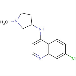 4-Quinolinamine, 7-chloro-N-(1-methyl-3-pyrrolidinyl)- molecular structure