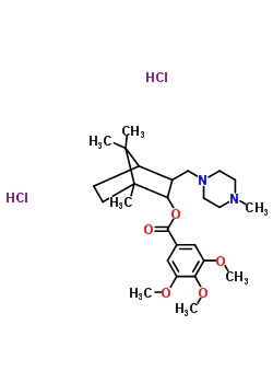 1,7,7-trimethyl-3-[(4-methylpiperazin-1-yl)methyl]bicyclo[2.2.1]hept-2-yl 3,4,5-trimethoxybenzoate dihydrochloride