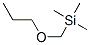 Silane, trimethyl(propoxymethyl)- molecular structure