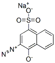 1-hydroxy-4-sulphonatonaphthalene-2-diazonium, sodium salt molecular structure