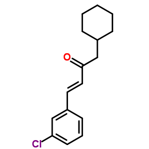 (e)-4-(3-chlorophenyl)-1-cyclohexylbut-3-en-2-one molecular structure