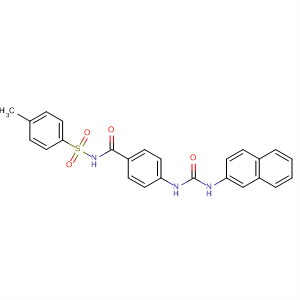 Benzamide,N-[(4-methylphenyl)sulfonyl]-4-[[(2-naphthalenylamino)carbonyl]amino]- molecular structure
