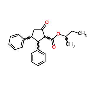 BUTAN-2-YL 5-OXO-2,3-DIPHENYL-CYCLOPENTANE-1-CARBOXYLATE