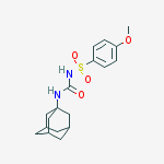 4-methoxy-N-(tricyclo[3.3.1.1~3,7~]dec-1-ylcarbamoyl)benzenesulfonamide molecular structure