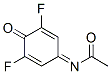 Acetamide,  N-(3,5-difluoro-4-oxo-2,5-cyclohexadien-1-ylidene)- molecular structure