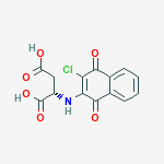 N-(3-chloro-1,4-dioxo-1,4-dihydronaphthalen-2-yl)-L-aspartic acid
