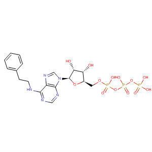 Adenosine 5'-(tetrahydrogen triphosphate), N-(2-phenylethyl)- molecular structure
