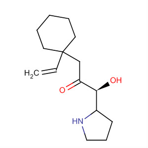 2-Pyrrolidinemethanol, 1-[(1-ethenylcyclohexyl)acetyl]-, (S)- molecular structure