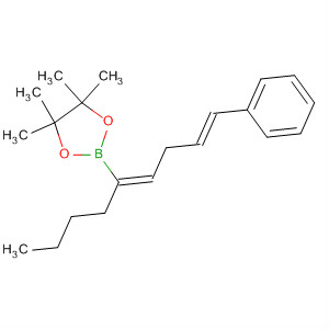 1,3,2-Dioxaborolane,2-(1-butyl-5-phenyl-1,4-pentadienyl)-4,4,5,5-tetramethyl-, (E,E)- molecular structure