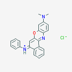 [9-(dimethylamino)benzo[a]phenoxazin-5-ylidene]-phenylazanium;chloride molecular structure