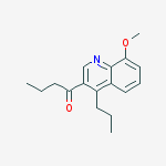 1-BUTANONE, 1-(8-METHOXY-4-PROPYL-3-QUINOLINYL)-