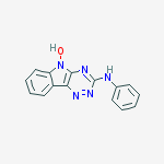 5H-1,2,4-Triazino[5,6-b]indol-3-amine, 5-hydroxy-N-phenyl-