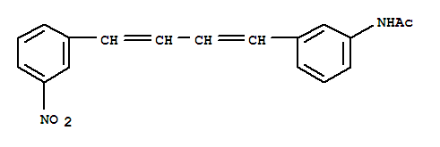 N-{3-[4-(3-nitrophenyl)buta-1,3-dien-1-yl]phenyl}acetamide molecular structure