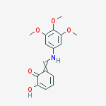 1,2-Benzenediol, 3-[[(3,4,5-trimethoxyphenyl)imino]methyl]- molecular structure