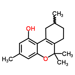 3,6,6,9-tetramethyl-7,8,9,10-tetrahydro-6H-benzo[c]chromen-1-ol molecular structure