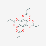[3,6-dioxo-2,4,5-tri(propanoyloxy)cyclohexa-1,4-dien-1-yl] Propanoate molecular structure